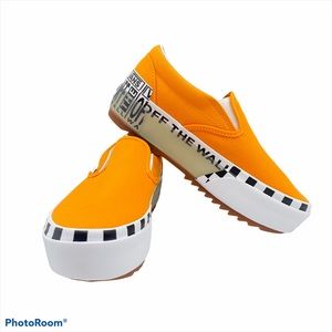 Vans off the wall platform shoes sz 8.5 Slip on